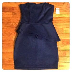 Charlotte Russe blue strapless dress